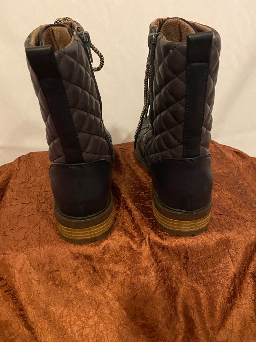 b.o.c. Quilted Lace-Up Combat Ankle Boots - Picture 4 of 10